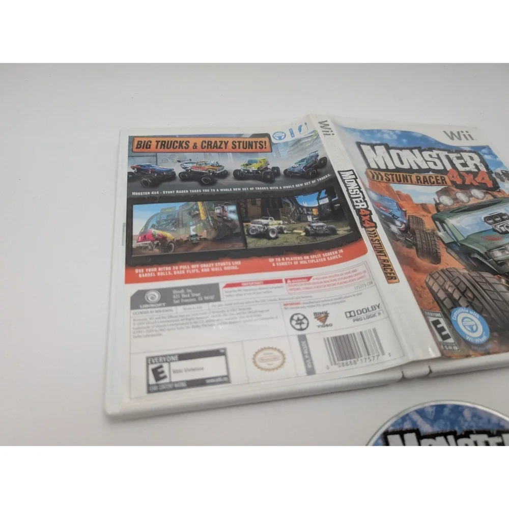 Monster 4X4 Stunt Racer Nintendo Wii 2009 Ubisoft Wii